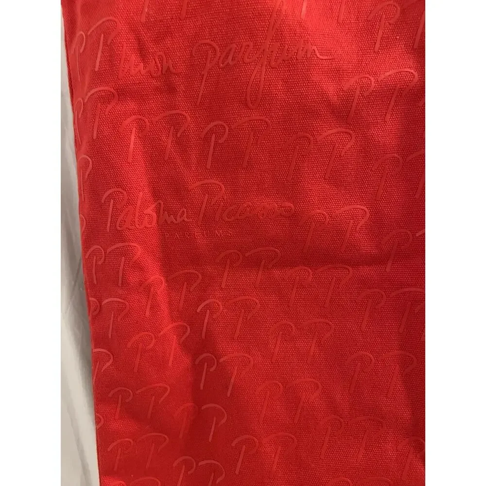 Paloma Picasso Parfums Red Tote Bag 13 X 16